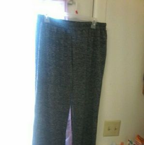 xl dark heather grey elastic stretchy pants new